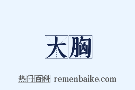 大胸是什么意思的图片